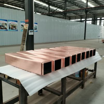 110x110 Mm Copper Mould Tube IOS 10mm Square Tube Casting Machine