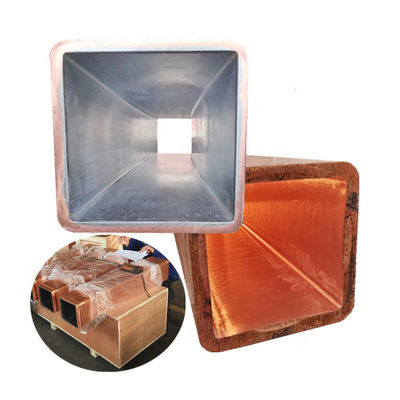 Main Steelmaking Accessories Cu-Ag Square Copper Tube Rectangular 5mm Wall