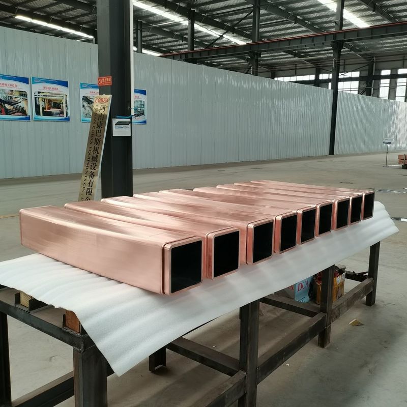 110x110 Mm Copper Mould Tube IOS 10mm Square Tube Casting Machine